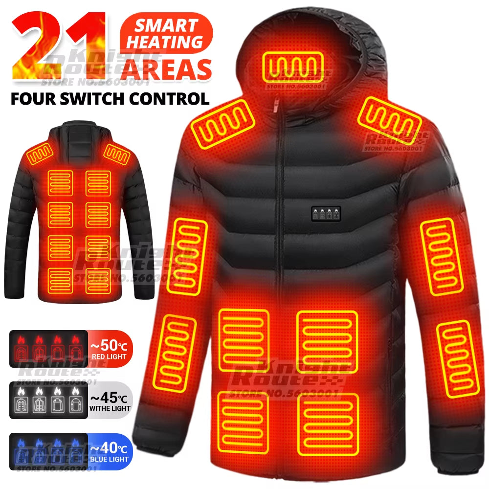 21 Areas Heated Jacket Winter Men&