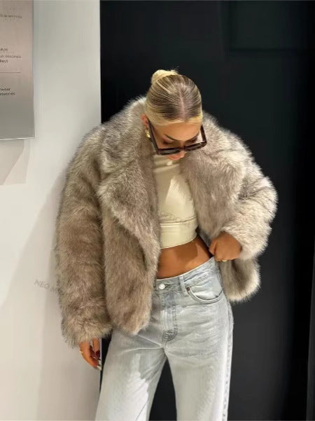Fur Autumn And Winter Faux Fur Women&