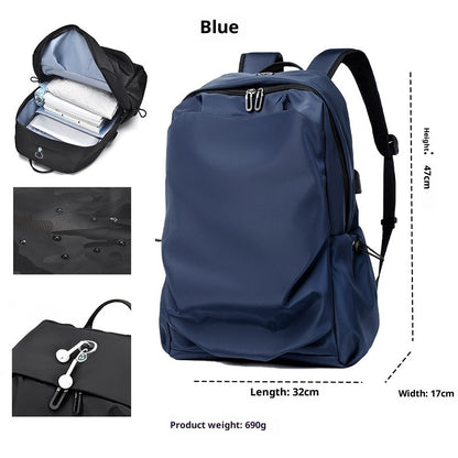 Wear-resistant Casual Oxford Cloth Backpack Unisex Waterproof