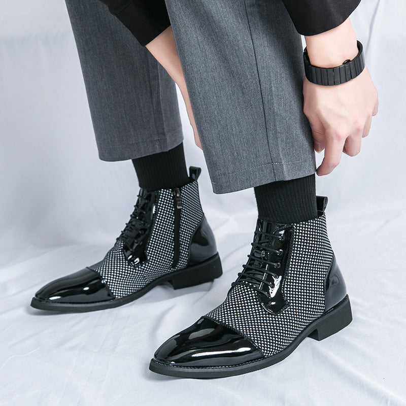 New Leather Boots Fashion Men&