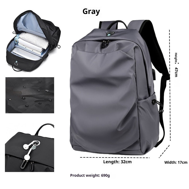 Wear-resistant Casual Oxford Cloth Backpack Unisex Waterproof
