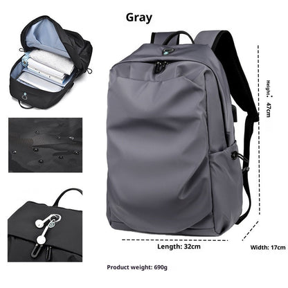 Wear-resistant Casual Oxford Cloth Backpack Unisex Waterproof