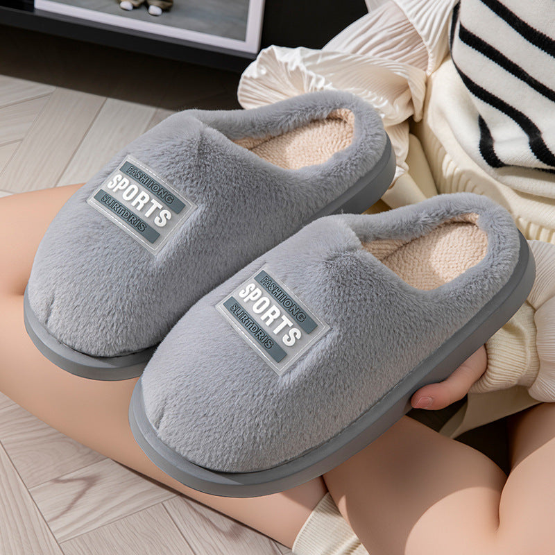 Autumn And Winter New Warm And Anti-slip Maternity Shoes With Cute Bow