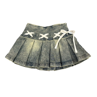 American-style Demure Yet Sexy Design Elastic Skirt