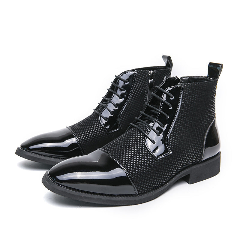 New Leather Boots Fashion Men&