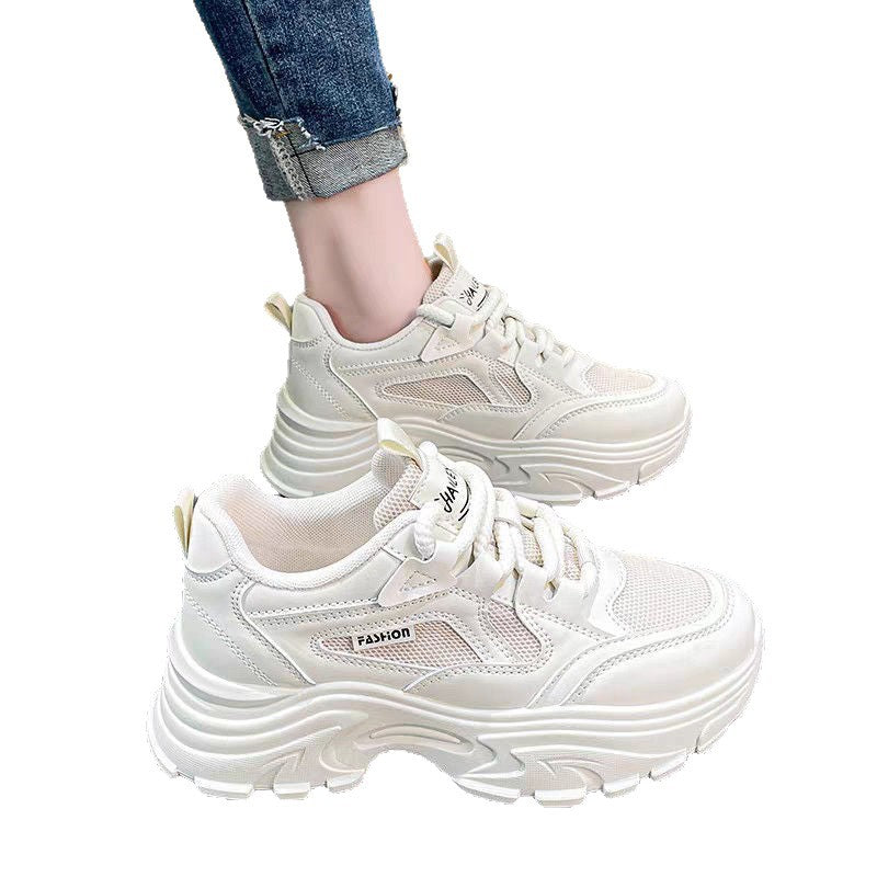 Mesh Breathable All-match Thick Bottom Casual Sports Shoes