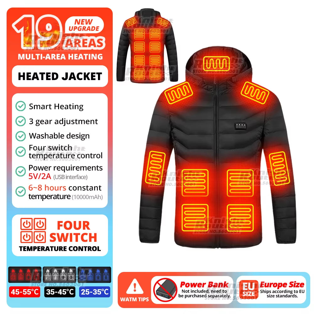 21 Areas Heated Jacket Winter Men&