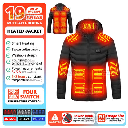 21 Areas Heated Jacket Winter Men&