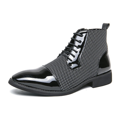 New Leather Boots Fashion Men&