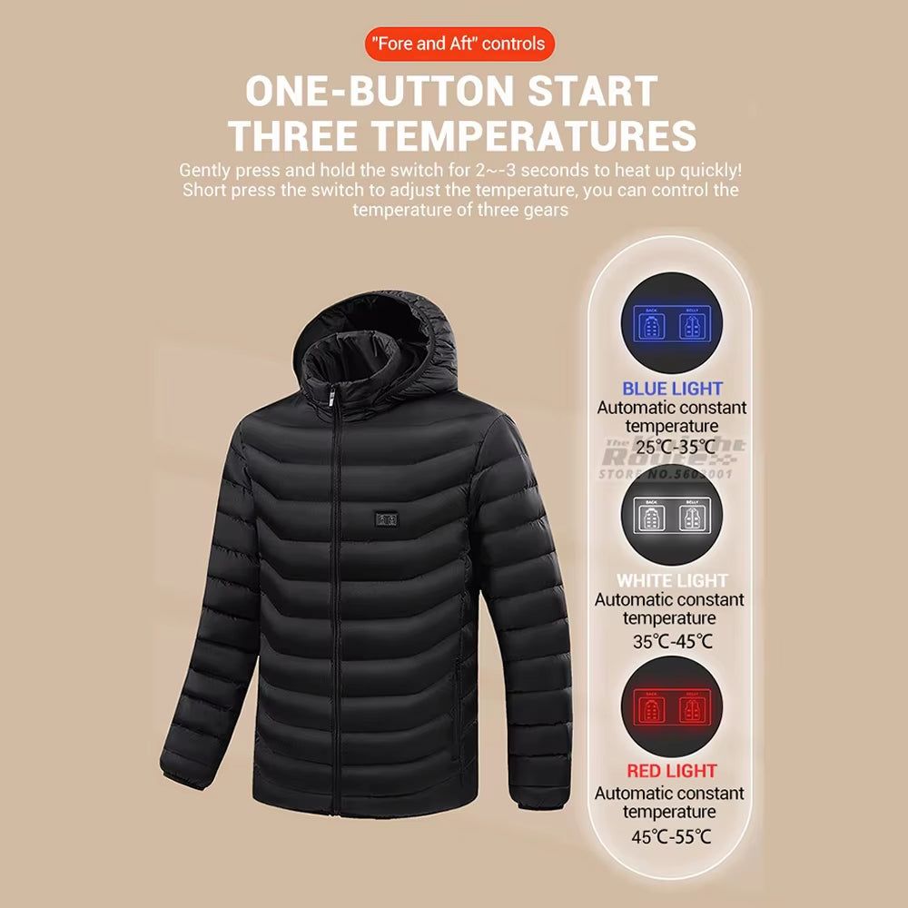 21 Areas Heated Jacket Winter Men&