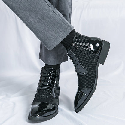 New Leather Boots Fashion Men&